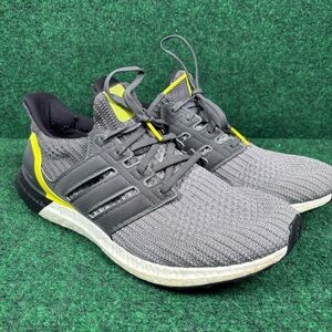 Adidas UltraBoost Gray G54003 Gray Split Boost Black Yellow Men's Size 11.5